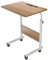 sogesfurniture höhenverstellbar Laptoptisch Computertisch mit Tablet Steckplatz, 60 * 40cm PC Tisch Sofatisch Pflegetisch Beistelltisch mit Rollen, Eiche 05#3-60OK-BH