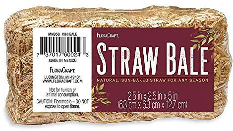 Floracraft Naturals - Paja (2,5 x 2,5 x 12,7 cm)