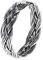 Windalf Geflochtener Wikingerring ZÄERA h: 0.5 cm Flecht-Muster handgeschmiedet 925 Sterlingsilber (Silber, 66 (21.0))