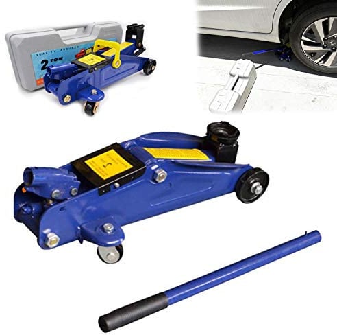 Bowose Hydraulic Trolley Jack 2 ton Heavy Duty Hydraulic Floor Jack Low-Profile for Car Caravan Garage Workshop DIY Repair Tools with Storage Case
