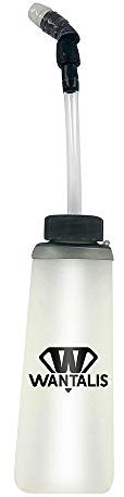 Wantalis Hydraflask 500 ML flasque Souple Garantie sans BPA, avec Paille, Compatible avec Tous Les Sacs de Running avec Poche Avant (7,5 x 13 x 3,5 cm)