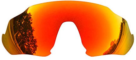 SOODASE Pour Oakley Flight Jacket Des lunettes de soleil Rouge Verres de remplacement polarisés