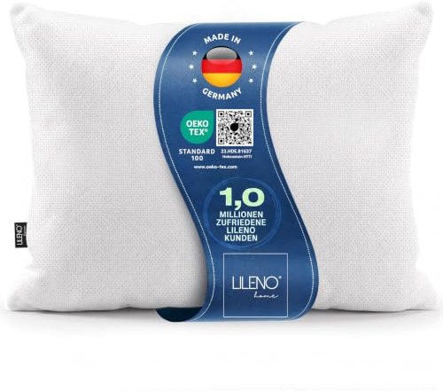 LILENO HOME 1er Set Kissenfüllung 40 x 80 cm - 40°C waschbares Innenkissen | geeignet für Allergiker - Polyester Kisseninlet als Couchkissen, Sofa Kissen, Cocktailkissen und Kopfkissen