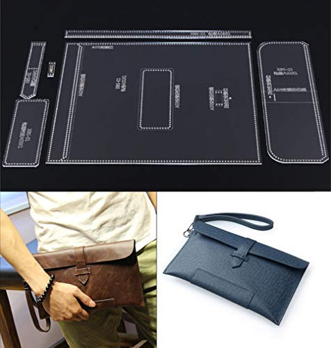 NW XBS-01 Herren Clutch Acryl Schablone Leder Muster Acryl Leder Muster Schablonen für Taschen