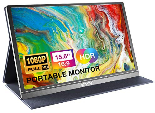 KYY Portable Monitor 15.6 1080P Computer Monitor Screen Extender w/Cover