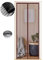 Zanzariera Magnetica per Porte 80 x 210 cm, Tenda Magnetica Zanzariera Porta, Nessun Attrezzo Richiesto, Facile da Installare, Adatto a Bambini e Animali Domestici, Strisce Marroni