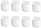 8 Pcs Caja Almacenamiento Control Remoto Adhesivo Caja de almacenamiento de control remoto soporte para teléfono móvil montado en la pared Universal Estante Soporte para mando a Distancia - Blanco