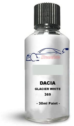 Xtremeauto Touch Up Paint For Dacia Duster Glacier White 369 2011-2021 Direct Appliance Chip Scuff Mark Brush In Lid
