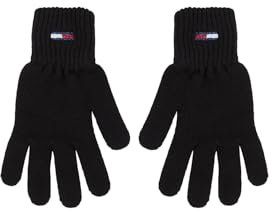 Tommy Jeans Damen TJW Flag Gloves AW0AW15480 Handschuhe, Schwarz, OS