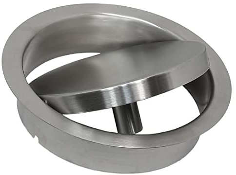Edelstahl V2A Hygiene Abwurfring 2022 Orbikular 150 x 40 Abfallring Deckel schwenkbar