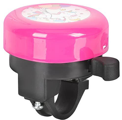 Warmhm Campanello da Bicicletta per Ragazze Rosa Unicorno Anello da Bicicletta Campana Forte e nitido Simpatico Campanello da Bicicletta Accessori per Bici per Ragazze (Rosa)