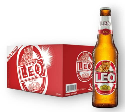 24 x Leo Premium Bier 0,33l - Lager aus Thailand mit 5% Vol.