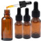 Cutiolly Apothekerflasche,Pipettenflasche,Pipettenflasche Glas,Apothekerflasche Braun,Mini Pipettenflasche,für Ätherische Öl,Parfümöle (10ml-1pcs+5ml-2pcs)