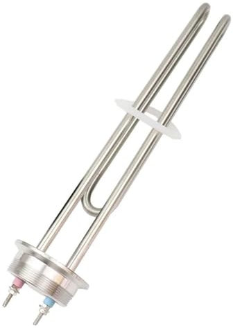 DELURA 2.5kw/3.5kw 2 Tri Clamp OD 64mm Flanged Immersion Heater Electric Water Brewing Heating Element (Size : Heater Only, Color : 3500W)