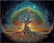 Mys Aurora Luxurious Unique Shape Colorful Wooden Jigsaw Puzzles - 200pcs Tree of Life, 22.6x32cm - Adults & Family Game & Home Decor Gift