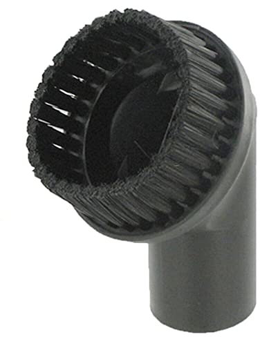 SPARES2GO Round Dusting Brush Tool Compatible with Titan 16L 20L 30L 40L Vacuum Cleaners (35mm)