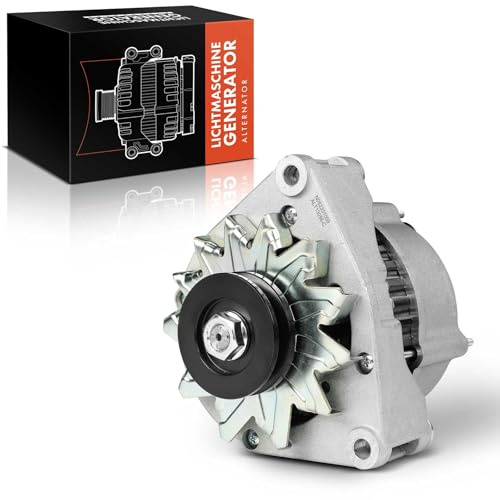 Frankberg Lichtmaschine 12V 55A mit Riemenscheibe 0120489527 | Kompatibel mit T1 Kasten B602, Ibiza I 21A, Malaga 23A, T2/LN1 Kasten, 123 Stufenheck W123, T2/L Kipper, G-Klasse W460