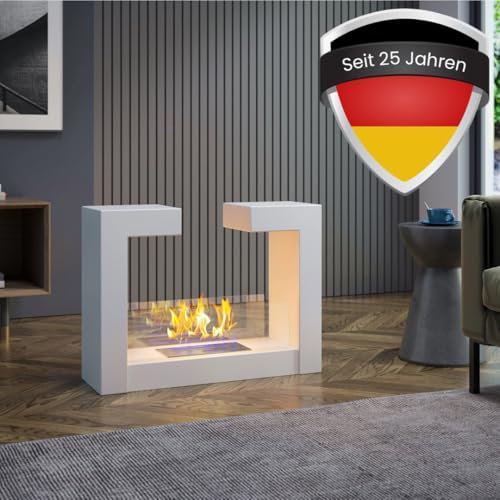 Bioethanol-Kamin | Fireplace WELCON Göteborg weiß