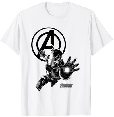 Avengers Age Of Ultron Iron Man Mono T-Shirt