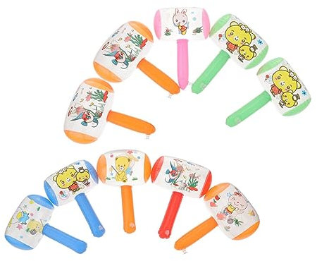 KONTONTY Aufblasbarer Hammer Mit Glocke Kinder Partyspielzeug 8 Stück Lustiges Geburtstagsgeschenk