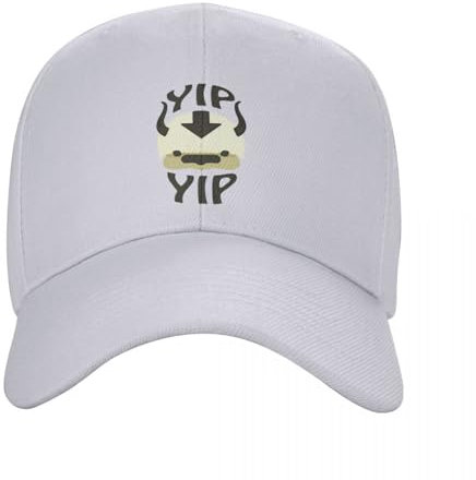 YCYLYLYC Männer Frauen lässig YIP APPA Unisex Avatar Die Airbender Gebogene Baseballmütze Snapback Sonnenhut verstellbare Sportkappe Winter Outdoor-Sport