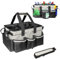 Boczif Reinigungs-Caddy-Tasche, tragbar, mit Griff, Schultergurten und Abnehmbarer Trennwand, Werkzeug-Organizer für Reiniger und Haushälter (Weiß)