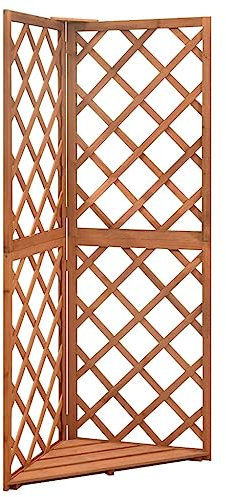 Furniture select-Corner Trellis 50x50x145 cm Solid Fir Wood