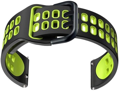 dongriuk Cinturino in silicone per TicWatch Pro 3 Ultra/LTE/2021 GPS S2 E2 GTX Cinturini di ricambio Bracciale 20mm 22mm(Green,TicWatch Pro 3 Ultra)