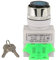 Interruptor con Llave de 3 Posiciones 2NO + 1NC Montaje de 22 Mm LAY37-20Y/31, 100% Nuevo y de, con 2 Llaves para