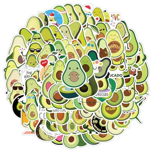 TIANQUXNGI 100PCS Avocado Stickers Decoration for Computer Laptop Notebook Pad Luggage Suitcase Sticker Kids
