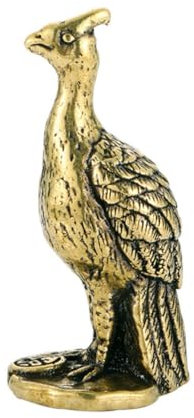 Amosfun Brass Peacock Figurine Antike Skulptur Für Wohn Arbeitsbereich Kreative Dekoration Für Zuhause Und Büro Als Für Freunde Und Familie