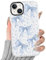 Yoedge Transparent Blue Bow Phone Case for iPhone 14/iPhone 13 6.1 Inch, Ultrathin Soft TPU Silicone with Aesthetics Pattern Design,Shockproof Bumper Protector Matte Cover, for Girls and Women