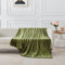 Lions Fleece Throw Blanket - 100% Polyester Warm Faux Fur Extra Large Throws Over Sofa Bed Settee Soft Blanket, Ultra Soft Sage Green Blankets - Single Size 130x150cm