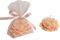 Lot de 25 Bougies Petites Fleurs Roses en Cire de Colza + 25 Tulles Voile + Ruban | Cadeaux Invités Mariage, Baptême, Naissance | Souvenirs et Décoration Événementielle