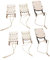Sosoport 6 Stück Holzschlitten-Ornamente Holzschlittenverzierung Mini-Schlitten Mini-weihnachtsschlitten Weihnachtsdekoration Holzdesktop -Origination Alter Schlitten Miniatur Khaki Hölzern