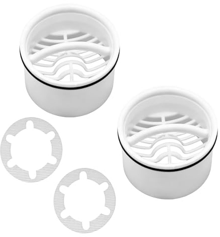 Haarsieb und Tauchrohr 2 Set, aus PP-Material als Ablaufsieb und Filter, Kompatibel mit Viega Tempoplex 6960-6963 als Ersatzteil, für die Wartung von Bad und Küchenabfluss