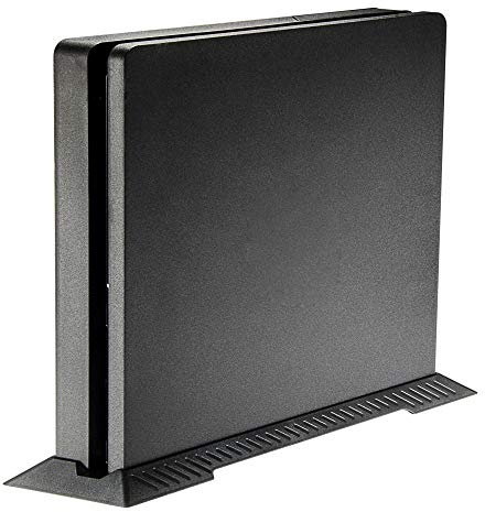 eXtremeRate Soporte Vertical para PS4 Slim Armazón Perpendicular Antideslizante para Playstation 4 Slim Consola(Negro)