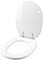 WC-Sitz Ideal Standard Linda weiß verchromtes Scharnier Bianco Euro