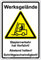 Schild Werksgelände Staplerverkehr hat Vorfahrt Hinweisschild 600x400mm Hochformat, stabile Aluminiumverbundplatte 3mm stark, inkl. 4 Eckbohrungen