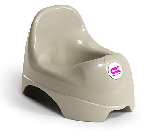 OK Baby N37092035X Relax - ein klassisches Töpfchen für das erste Toilettentraining, hellgrau