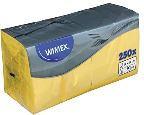 SWS-Schüler Servietten 2-lagig, 24 x 24 cm gelb [250 Stück]