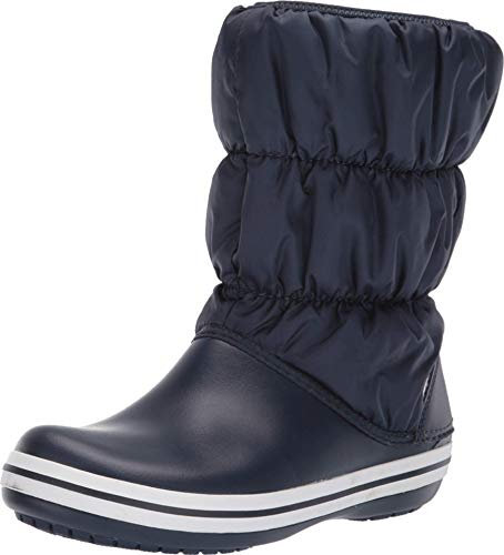Crocs Donna Winter Puff Boot WOM Stivale, Navy/White, 36/37 EU