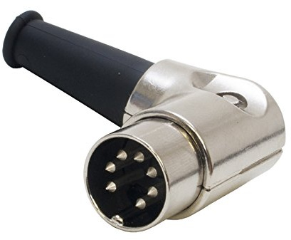 Switchcraft Angled 7 Pin Din Plug 270 Degree. 15DL7M. Midi Audio B&O