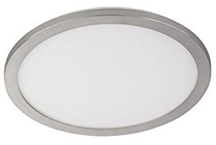 Fischer & Honsel Deckenleuchte Gotland 1x LED 22,0 Watt, nickelfarben, IP44, 3 Stufen Dimmer, 20252, 40 x 40 x 3 cm (LxBxH), 3000 lm, 3000 K