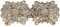 Breiter Dirndl Schnalle Schließe, Trachten-Schürzen-Verschluss, Metall, mit Blume, 80 x 40 mm – romantische Verzierungen