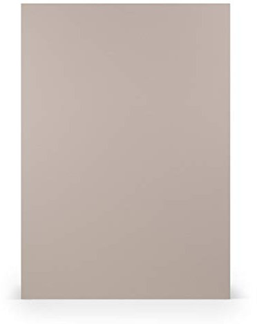 PAPERADO 25x Tonpapier DIN A4 - Taupe gerippt Hell-Braun Schlamm Grau 160 g/m² Papierbögen - Bastelpapier in 29,7 x 21 cm Malen, Basteln & Drucken