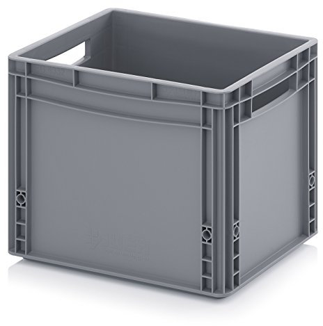 Auer Packaging Eurobehälter 40 x 30 x 32 cm, 30 Liter Eurobox Lagerbox mit Griffen 40x30x32 Plastikbox stapelbar Lagerkiste Box Kiste für Privat, Gewerbe, Lager, Garage, Hobby