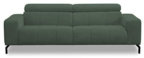 DOMO Collection Cunelli 2,5 Sitzer, Sofa mit Rückenfunktion, Garnitur mit Relaxfunktion, grün, 238x104x79 cm