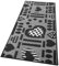 emmevi Alfombra de cocina antideslizante con corazones 3D, lavable, moderna, varios tamaños, mod. Clelia Dis.A, 57 x 230 cm, gris