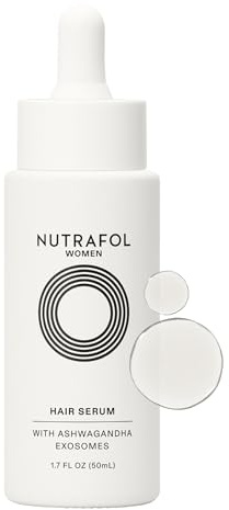 Nutrafol Women's Hair Serum, Supports Visibly Thicker and Stronger Hair, Vegan, Lightweight and Fast-Absorbing - 1.7 Fl Oz, 1 Bottle